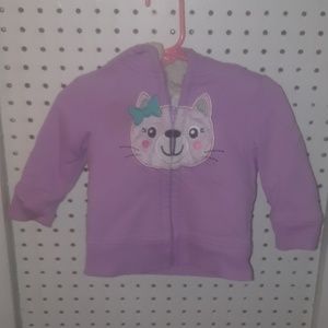 Purple cat hoodie